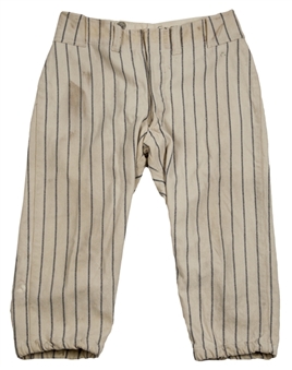 Circa 1920s Sam Rice Game Used Washington Senators Pants